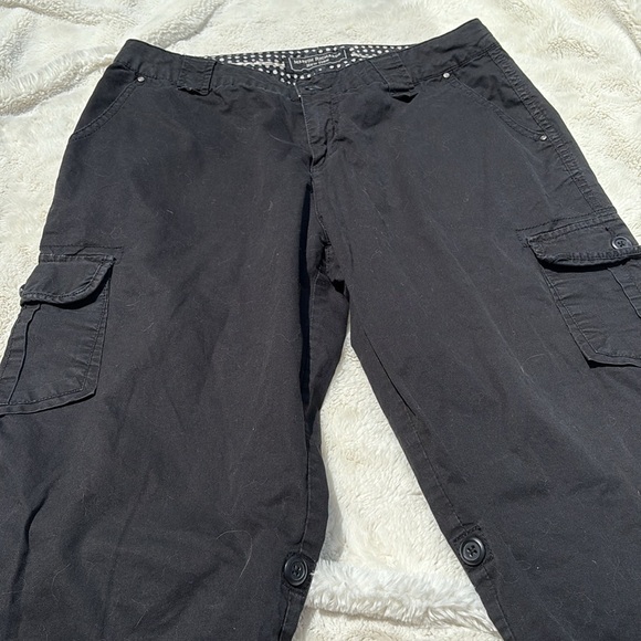 Marvin Richards Utility Capri Shorts – Size 8 | Black Cotton | Sporty Edge | - Picture 2 of 4